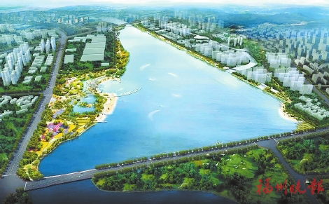东湖公园规划面积超14平方公里,水域面积15000亩,由内湖和外湖构成,外