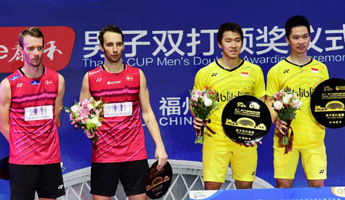 羽毛球——2017中国公开赛赛：印尼选手男双夺冠