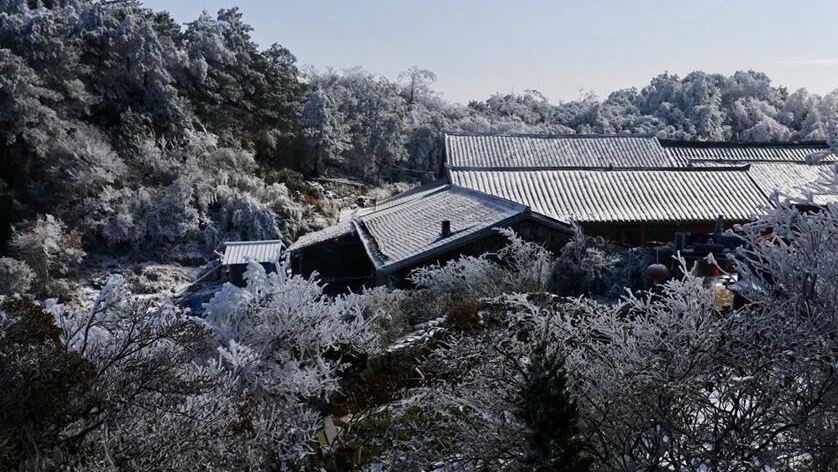 福建宝山，雪后初晴的样子真好看